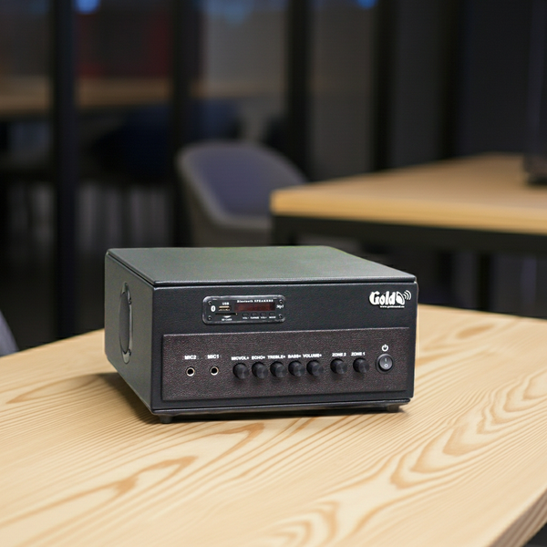 Amply A384PU - 2K - TH 380w, 2 vùng âm lượng, đủ kết nối Bluetooth, RCA, AV, USB