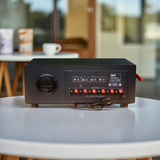 Amply A384 - SG - 6K: 6 phân vùng đầu ra (1200w, đủ kết nối Bluetooth, RCA, AV, USB)