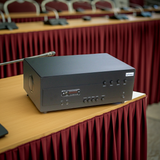 Amply A384 - 4K : 4 phân vùng đầu ra (800w, đủ kết nối Bluetooth, RCA, AV, USB)