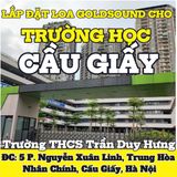 Loa cho lớp học tại Trường THCS Trần Duy Hưng, Hà Nội, bật lớn không tạp âm, miễn phí công lắp đặt, bảo hành dài hạn 5 năm