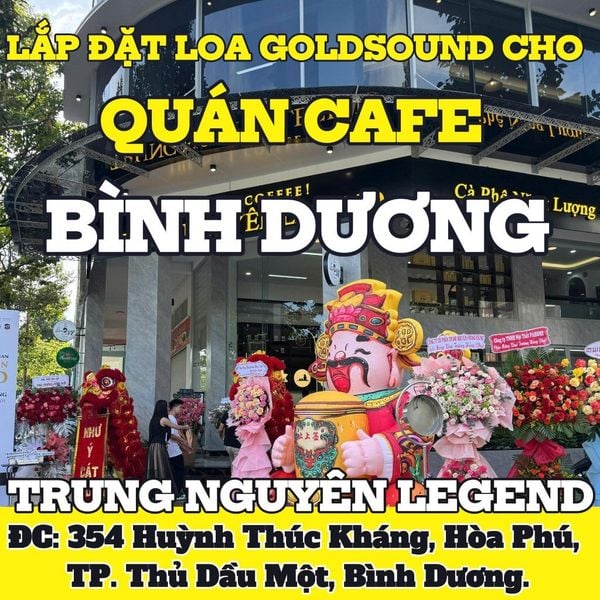 Loa Goldsound cho Trung Nguyên Legend Café, Bình Dương, 8 loa âm trần VAT28 - 28w, loa được thiết kế riêng cho quán, bật lớn không tạp âm, miễn phí công lắp đặt, bảo hành dài hạn 5 năm
