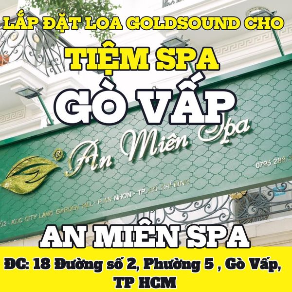 Loa thông báo, phát nhạc nền tự động Goldsound cho An Miên - Cityland Gò Vấp, loa được thiết kế riêng cho quán, bật lớn không tạp âm, miễn phí công lắp đặt, bảo hành dài hạn 5 năm