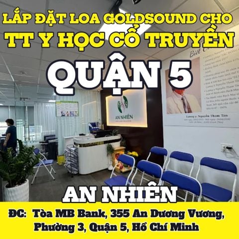 Loa cho Trung tâm Y học Cổ truyền An Nhiên, loa được thiết kế riêng cho quán, bật lớn không tạp âm, miễn phí công lắp đặt, bảo hành dài hạn 5 năm
