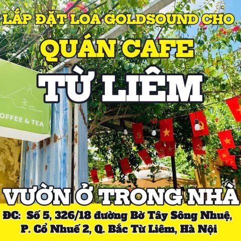 Loa treo tường sân vườn cho quán Vườn ở trong nhà, TP Hà Nội, loa được thiết kế riêng cho quán, bật lớn không tạp âm, miễn phí công lắp đặt, bảo hành dài hạn 5 năm
