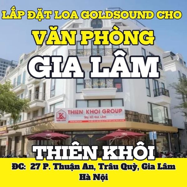 Loa cho TRỤ SỞ THIÊN KHÔI GIA LÂM, loa được thiết kế riêng cho quán, bật lớn không tạp âm, miễn phí công lắp đặt, bảo hành dài hạn 5 năm