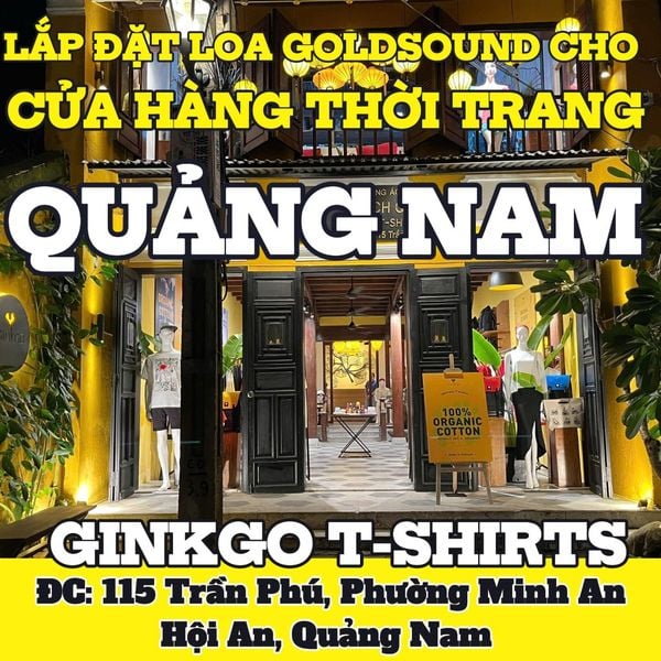 Loa treo tường thông báo, phát nhạc nền tự động cho Ginkgo T-shirts Trần Phú, Quảng Nam, loa được thiết kế riêng cho quán, bật lớn không tạp âm, miễn phí công lắp đặt, bảo hành dài hạn 5 năm