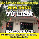Loa cho nhà hàng Snack Shack, Hà Nội, loa được thiết kế riêng cho quán, bật lớn không tạp âm, miễn phí công lắp đặt, bảo hành dài hạn 5 năm