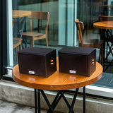 Dàn loa sân vườn: Amply A154PU Goldsound 150w + 4 loa Goldsound ngoài trời V101-NT - 15w, loa được thiết kế riêng cho quán, bật lớn không tạp âm, không bao gồm công lắp đặt, bảo hành 12 tháng