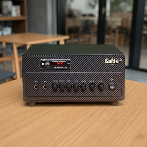 Amply tổng A384 DA 2 phân vùng đầu ra (380w, đủ kết nối Bluetooth, RCA, AV, USB)