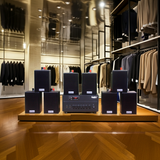 Dàn loa thông báo phát nhạc nền tự động Gold4cafe 8.0 (01 amply + 08 loa treo tường), Amply 2 vùng âm lượng, loa được thiết kế riêng cho quán, bật lớn không tạp âm, bảo hành dài hạn 5 năm.