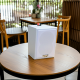 Loa vệ tinh treo tường V25C màu trắng (số lượng 01 loa), công suất 25w, loa bass 4 inch, treble 5 cm, kích thước rộng 17 cm, cao 24 cm, sâu 22.5 cm, bảo hành dài hạn 5 năm.