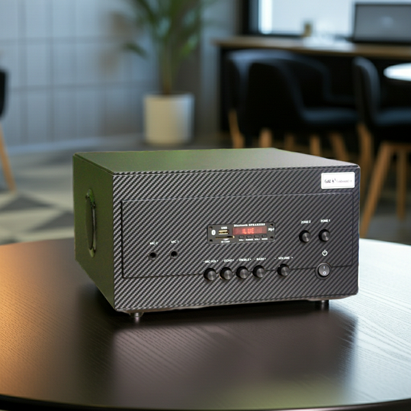 Amply tổng A907_TH (2 phân vùng đầu ra, 900w, đủ kết nối Bluetooth, RCA, AV, USB)