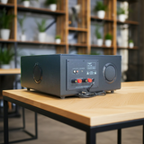 Âm ly A904 (2 phân vùng đầu ra, 900w, đủ kết nối Bluetooth, RCA, AV, USB)