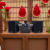 DÀN KARAOKE GOLD120A: (AMPLY 900W + 2 V120 120W + bộ micro không dây + vang) - Hàng trưng bày đồng giá cuối năm