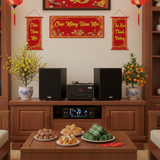 Hàng trưng bày: DÀN KARAOKE GOLD120 (AMPLY 900W + 2 V120+ 1 micro có dây)