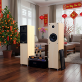 Dàn loa cây karaoke gia đình K386 (01 đẩy 1200w + 01 Vang + 01 bộ Micro không dây + loa 386) - Hàng trưng bày đồng giá cuối năm