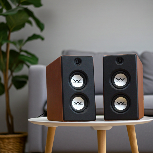 Dàn Hifi âm ly rời Amply W200  loa W60 Hippie style.