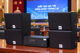 Dàn loa treo tường: Amply A918 + 4 V130, Amply hai vùng âm lượng, loa được thiết kế riêng, bật lớn không tạp âm, miễn phí công lắp đặt, bảo hành dài hạn 5 năm.