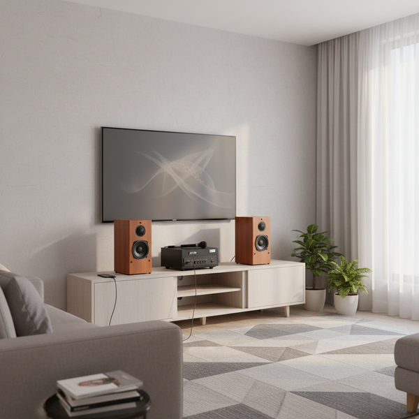 Dàn âm thanh mini V410 Goldsound (01 âm ly 380w + cặp V410)