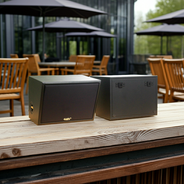 Loa Goldsound V130NT_TH-PU(Số lương 1 loa), công suất 130w, loa bass 20cm, treble 3 inch, kích thước rộng 37 cm, cao 27.5 cm, sâu 27 cm, phủ da cao cấp. Bảo hành 12 tháng