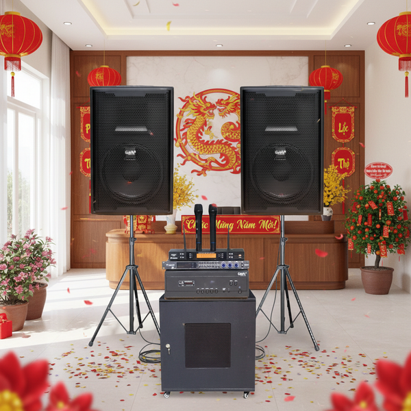 Loa hội trường, sân khấu E258: Dàn âm thanh sân khấu, sân trường, hội trường