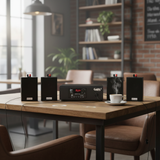 THANH LÝ dàn âm thanh quán [Amply 60w + 4 loa treo tường 12w Goldsound] - BH 6 tháng