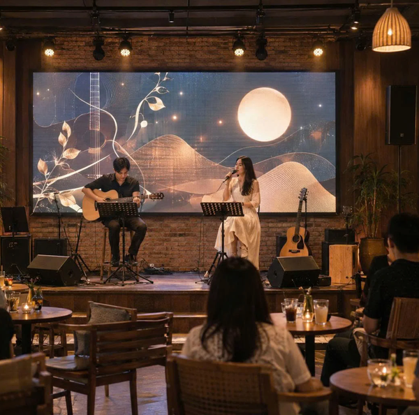 Màn hình LED Quán cafe, Nhà hàng, Quán Bar - BH 5 năm