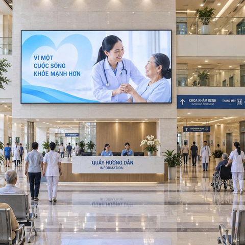 Màn hình LED cho Bệnh viện, Phòng Khám - BH 5 năm