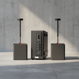 HÀNG TRƯNG BÀY: Dàn loa thả trần (treo trần) cho quán [Amply 150w + 2 loa thả trần 55w Goldsound] - BH 6 tháng