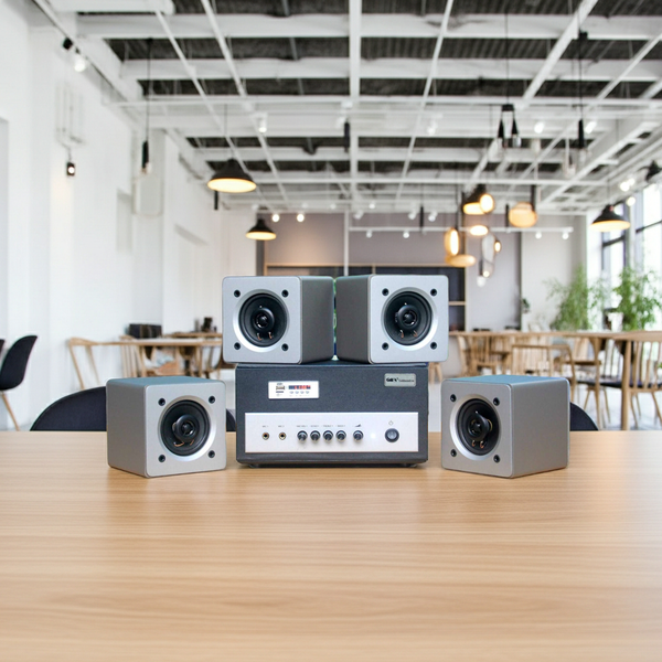 Loa âm trần thông báo, phát nhạc nền tự động: (Từ 40-90m2) (Amply A400+ 4c VAT25)