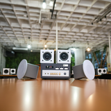 Loa âm trần thông báo, phát nhạc nền tự động: Combo Amply A400+ 4loa âm trần VAT25