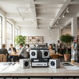 Loa âm trần thông báo, phát nhạc nền tự động: (Từ 40-90m2) (Amply A400+ 4c VAT25)