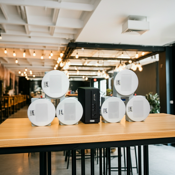 Loa âm trần thông báo, phát nhạc nền tự động: AMT156 Goldsound 200w + 6 loa âm trần Goldsound VAT38 38w, loa được thiết kế riêng cho quán, bật lớn không tạp âm, miễn phí công lắp đặt, bảo hành dài hạn 5 năm