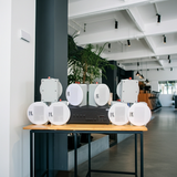 Loa âm trần thông báo, phát nhạc nền tự động: Amply Goldsound A917-4K 4 vùng âm lượng 1500w + 8 loa âm trần Goldsound VAT28 28w thùng gỗ cao cấp, miễn phí lắp đặt, bảo hành 60 tháng.