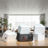 Loa âm trần thông báo, phát nhạc nền: Âm ly Amply A501 + 4 VAT38, loa được thiết kế riêng cho quán, bật lớn không tạp âm, miễn phí công lắp đặt, bảo hành dài hạn 5 năm.