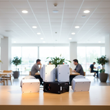 Loa âm trần thông báo, phát nhạc nền: Âm ly A155 + 4 VAT38, loa được thiết kế riêng cho quán, bật lớn không tạp âm, miễn phí công lắp đặt, bảo hành dài hạn 5 năm.