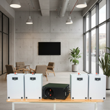 Dàn loa treo tường thông báo phát nhạc nền tự động: Amply A384 + 4 V70C, Amply hai vùng âm lượng, loa được thiết kế riêng cho quán, bật lớn không tạp âm, bảo hành dài hạn 5 năm.