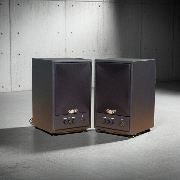 Dàn loa không dây treo tường, Loa thông báo, loa phát nhạc tự động: 01 amply A57 Goldsound + 2 loa không dây Goldsound V57 - 57w