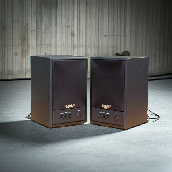 Dàn loa không dây treo tường, Loa thông báo, loa phát nhạc tự động: 01 amply A57 Goldsound + 2 loa không dây Goldsound V57 - 57w