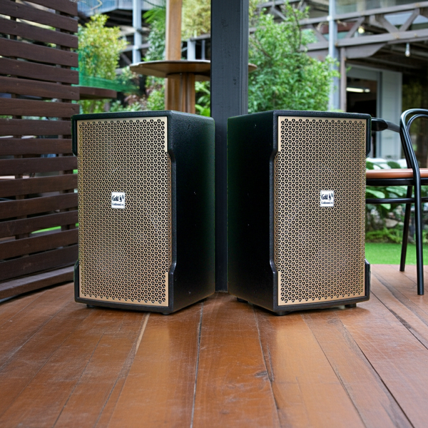 Dàn loa Sân khấu: 1 Amply A928 2 vùng âm lượng 1500w + 4 loa Goldsound V238 Gold 238w, loa được thiết kế riêng cho quán, bật lớn không tạp âm, miễn phí công lắp đặt, bảo hành dài hạn 5 năm.