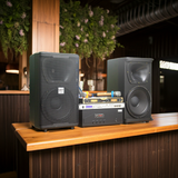 Dàn Karaoke Acoustic: 1 Amply A918 + 2 V238 + 1 vang + 2 Micro - Hàng trưng bày đồng giá cuối năm