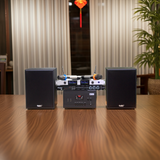 DÀN KARAOKE GOLD120A: (AMPLY 900W + 2 V120 120W + bộ micro không dây + vang) - Hàng trưng bày đồng giá cuối năm