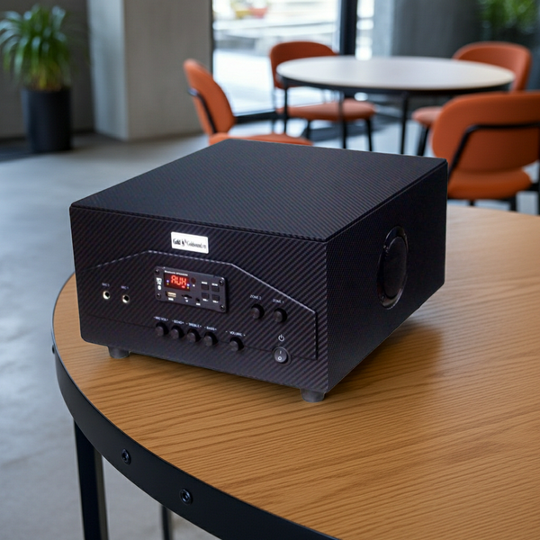 Amply A907W (2 phân vùng đầu ra, 900w, đủ kết nối Bluetooth, RCA, AV, USB)