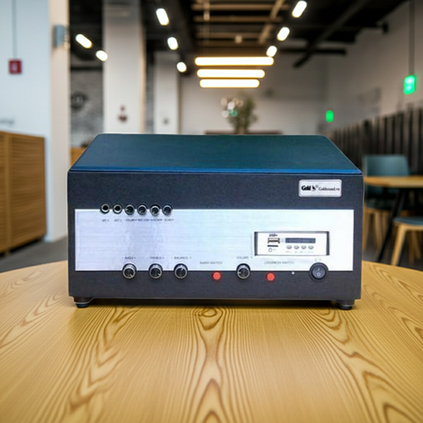 Amply Goldsound A900 Goldsound (công suất 900w, 2 phân vùng đầu ra, đủ kết nối Bluetooth, RCA, AV, USB)