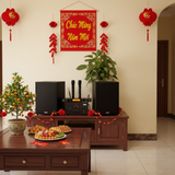 Hàng trưng bày: Dàn KARAOKE GOLD-230 (2 loa 230w + 1 amply 900w + 2 Micro không dây)