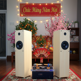 Dàn loa cây karaoke gia đình K386 (01 đẩy 1200w + 01 Vang + 01 bộ Micro không dây + loa 386) - Hàng trưng bày đồng giá cuối năm