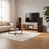 Dàn loa cây V390-A1200 vân gỗ (Amply A1200 + 2 loa cây V390) - Hàng trưng bày đồng giá cuối năm