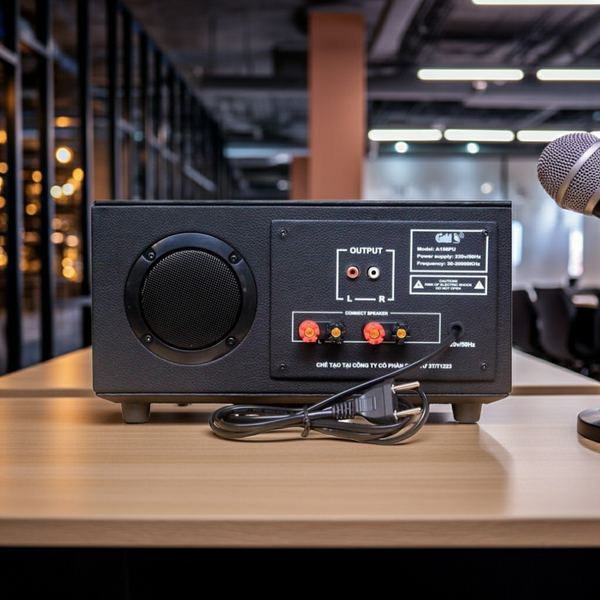 Amply A156PU_SG Goldsound (200w, đủ kết nối Bluetooth, RCA, AV, USB)