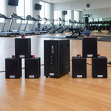 Dàn loa thông báo phát nhạc nền tự động Gold4cafe AM6.0_TH (01 amply + 06 loa treo tường), loa được thiết kế riêng cho quán, bật lớn không tạp âm, bảo hành dài hạn 5 năm.