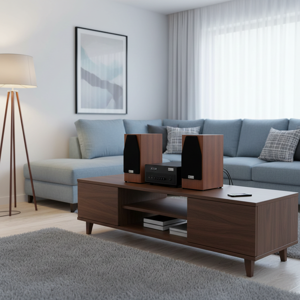 Dàn âm thanh mini V410 Goldsound (01 âm ly 380w + cặp V410)